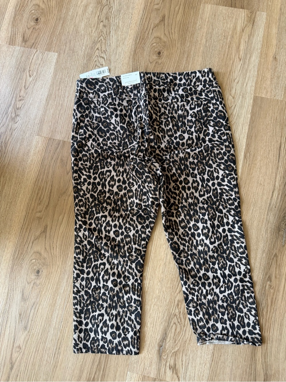 NWT Westbound Petites Leopard Print High Rise Pants Size 16P
